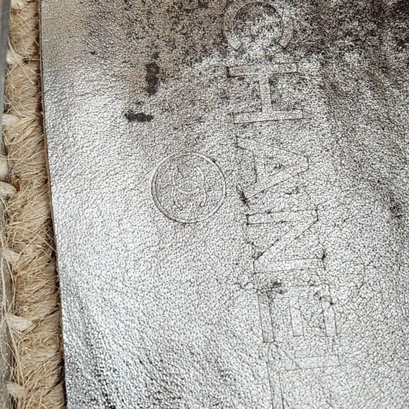 CHANEL Tweed Silver Cap Toe Espadrille Flats - Picture 9 of 12